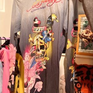 Ed Hardy Graphic Longsleeve Sz Large